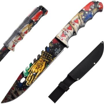 Snake Eye Full Tang Fix Blade Hunting Knife With Sheath (SE-1866-1)